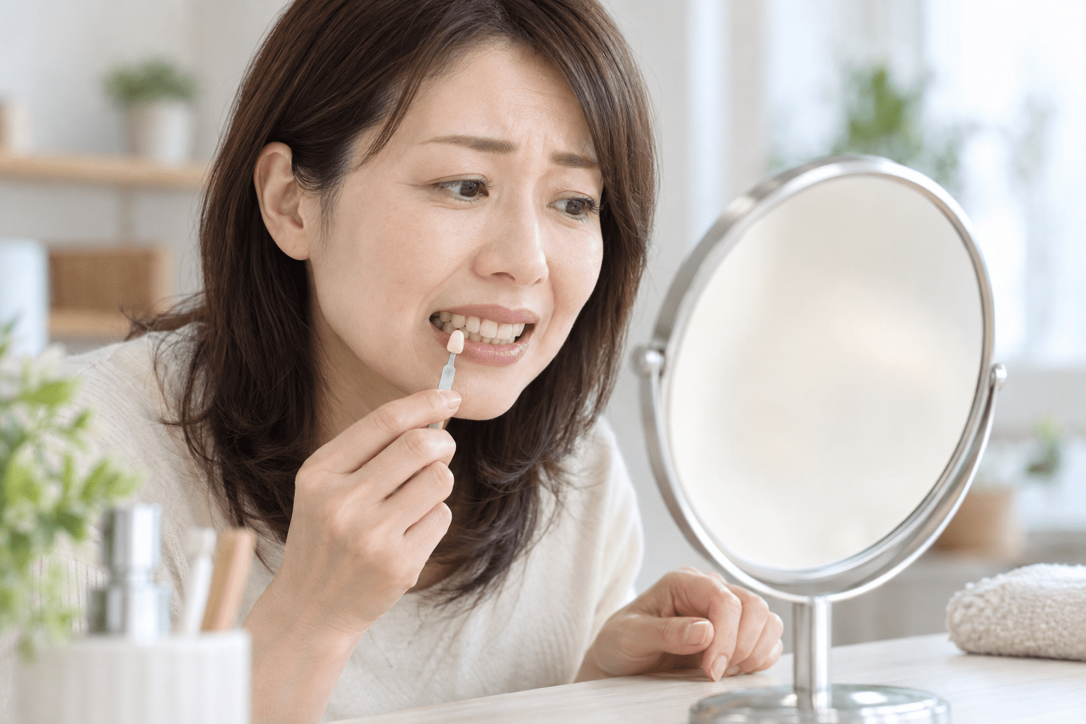 ホワイトニングの後戻りのイメージ